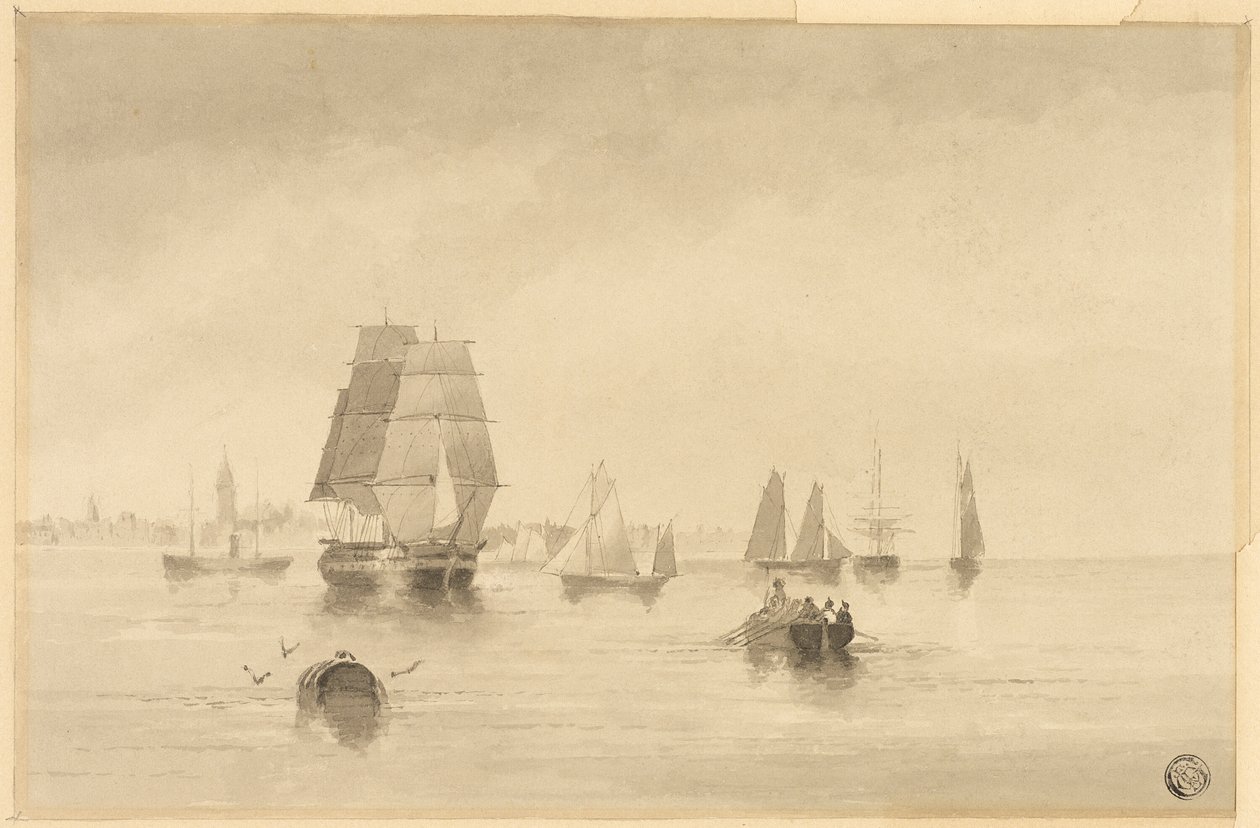 Rye - południowe wybrzeże w pobliżu Hastings autorstwa Edward William Cooke