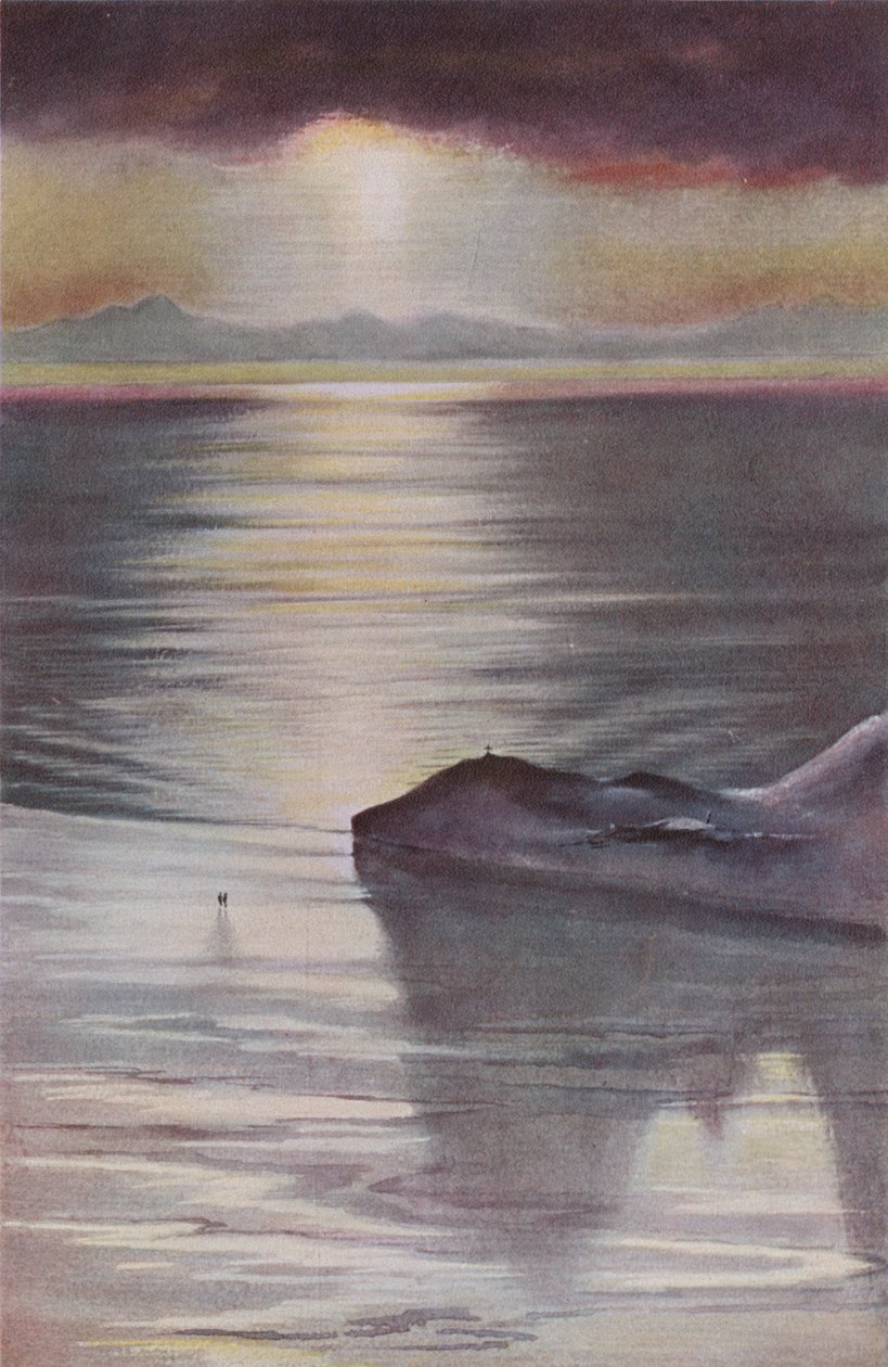 Hut Point ze Wzgórza Obserwacyjnego, 1911, 1913. autorstwa Charles Edward Wilson