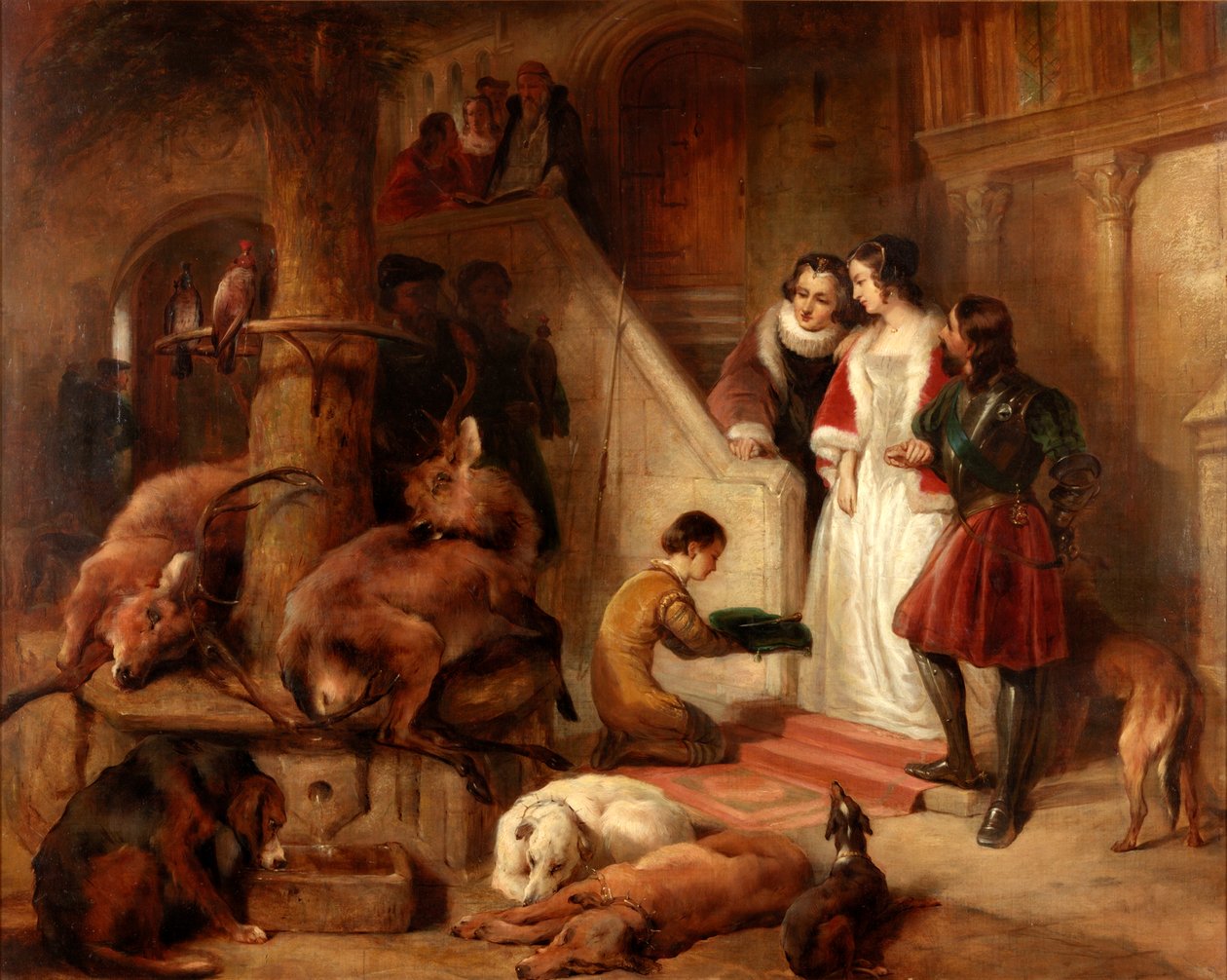 Bolton Court w dawnych czasach autorstwa Edwin Landseer