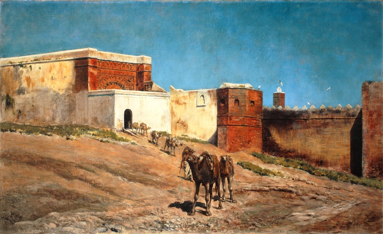 Wyjazd karawan, 1879 autorstwa Edwin Lord Weeks