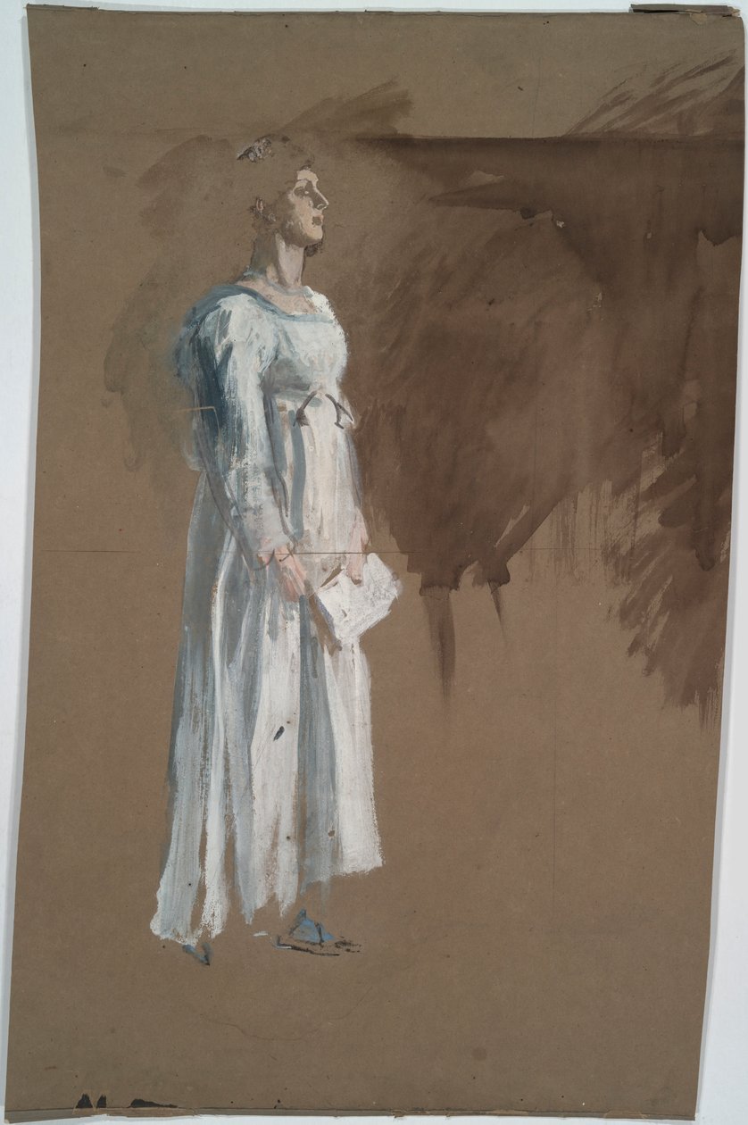 Postać w klasycznym stroju. autorstwa Edwin Austin Abbey
