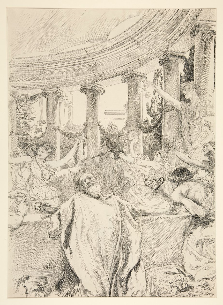 Apemantus: autorstwa Edwin Austin Abbey
