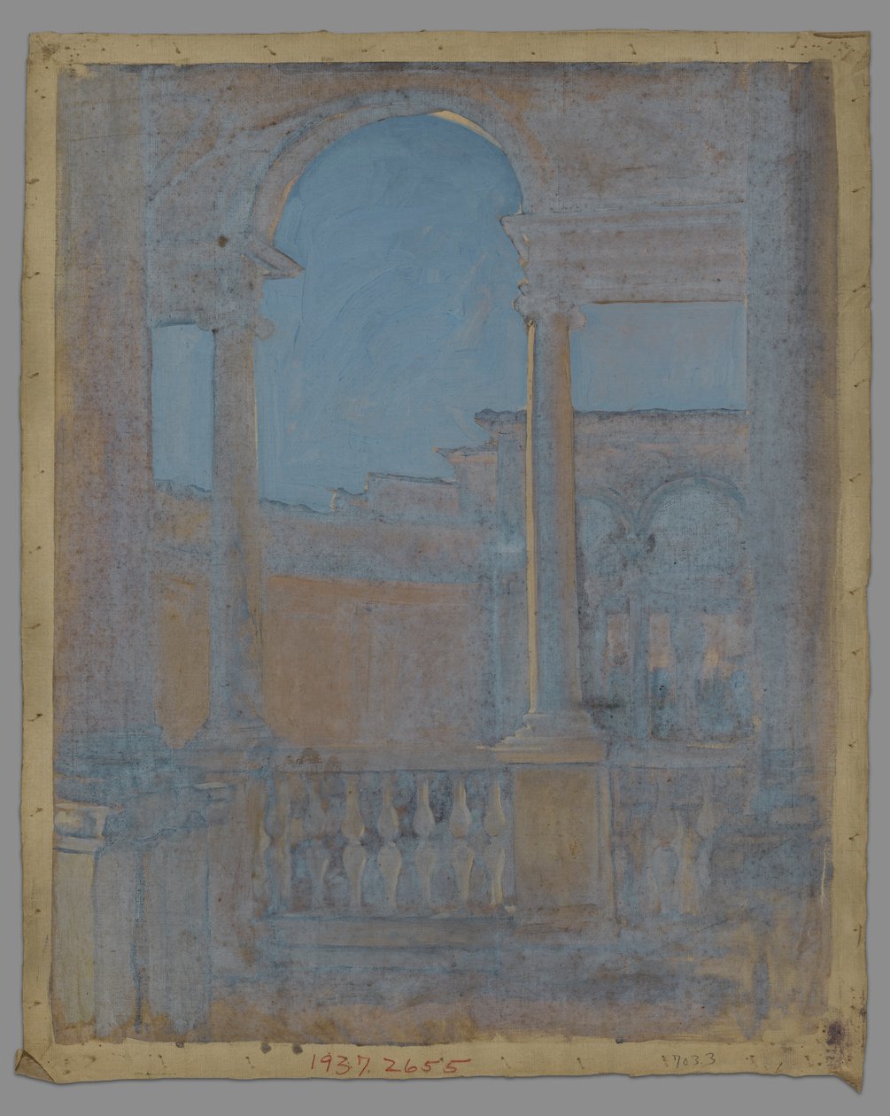 Studium architektoniczne autorstwa Edwin Austin Abbey