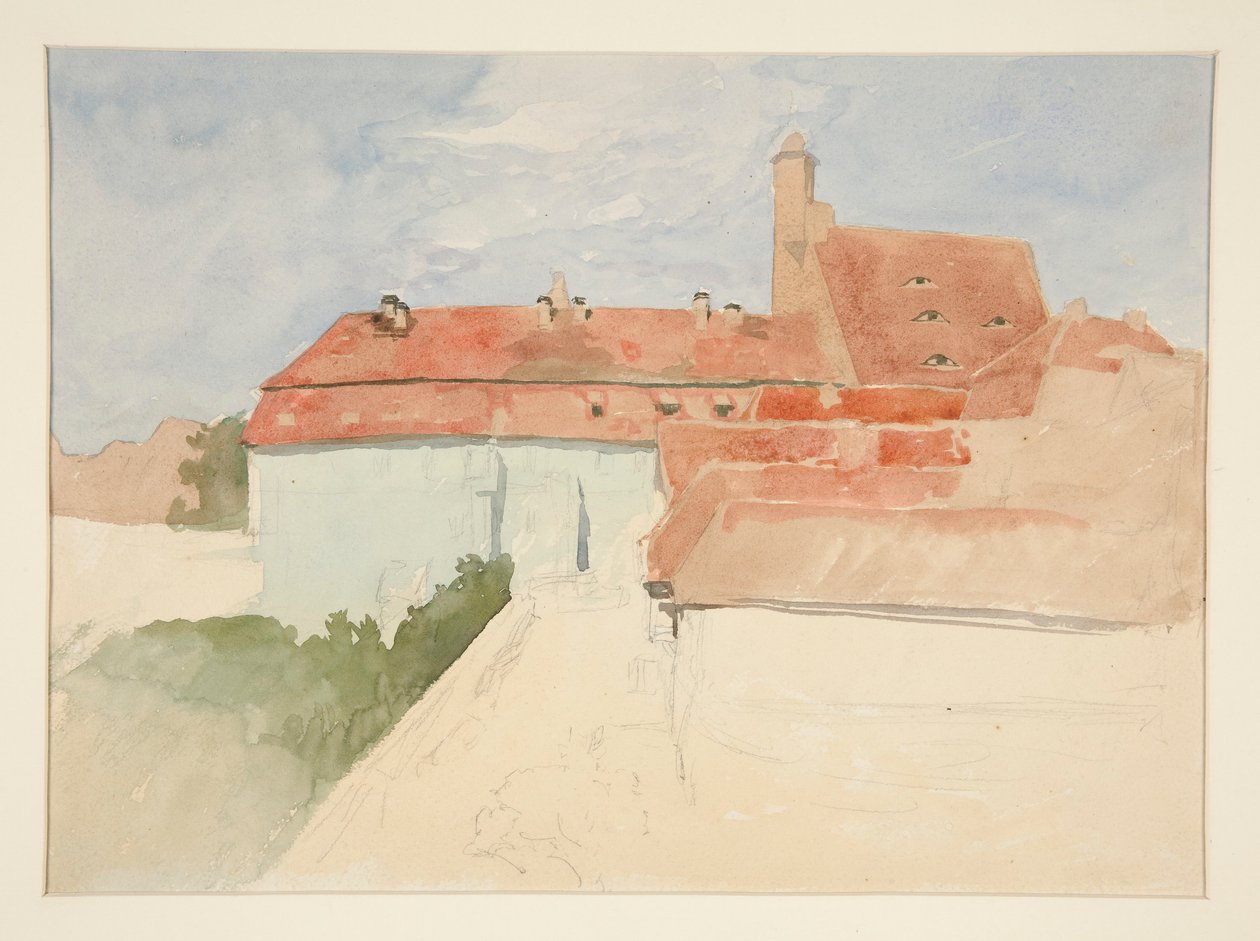 Studium architektoniczne autorstwa Edwin Austin Abbey