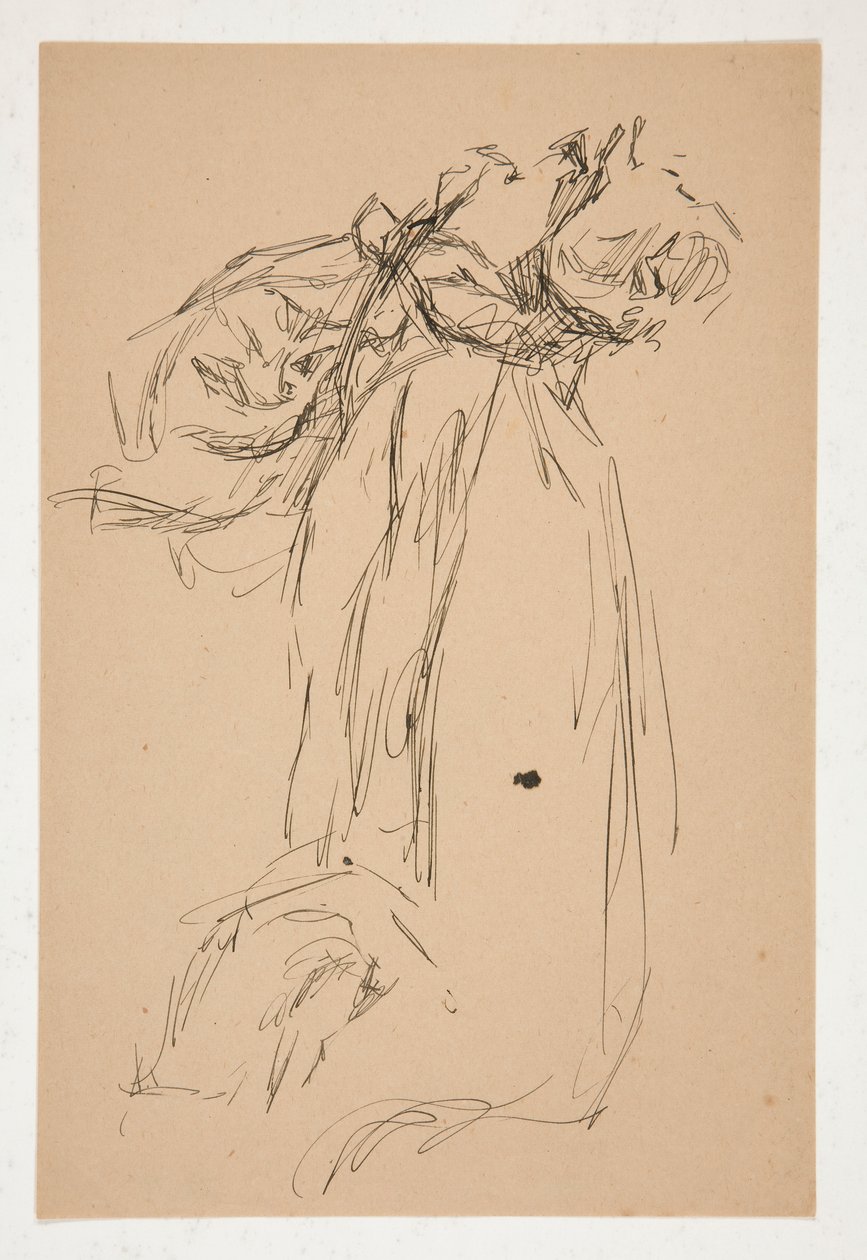 Studium draperii autorstwa Edwin Austin Abbey