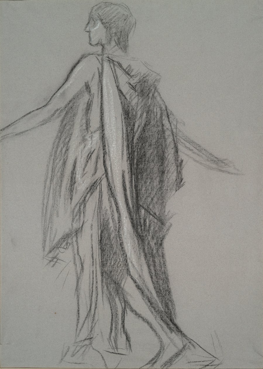 Wczesne studium postaci autorstwa Edwin Austin Abbey