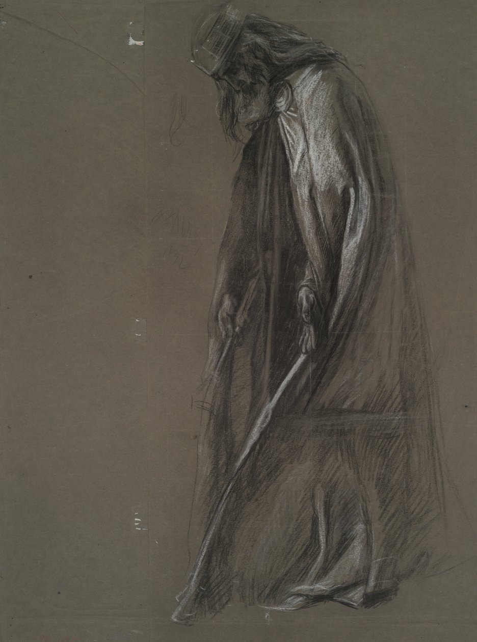 Studium postaci dla autorstwa Edwin Austin Abbey
