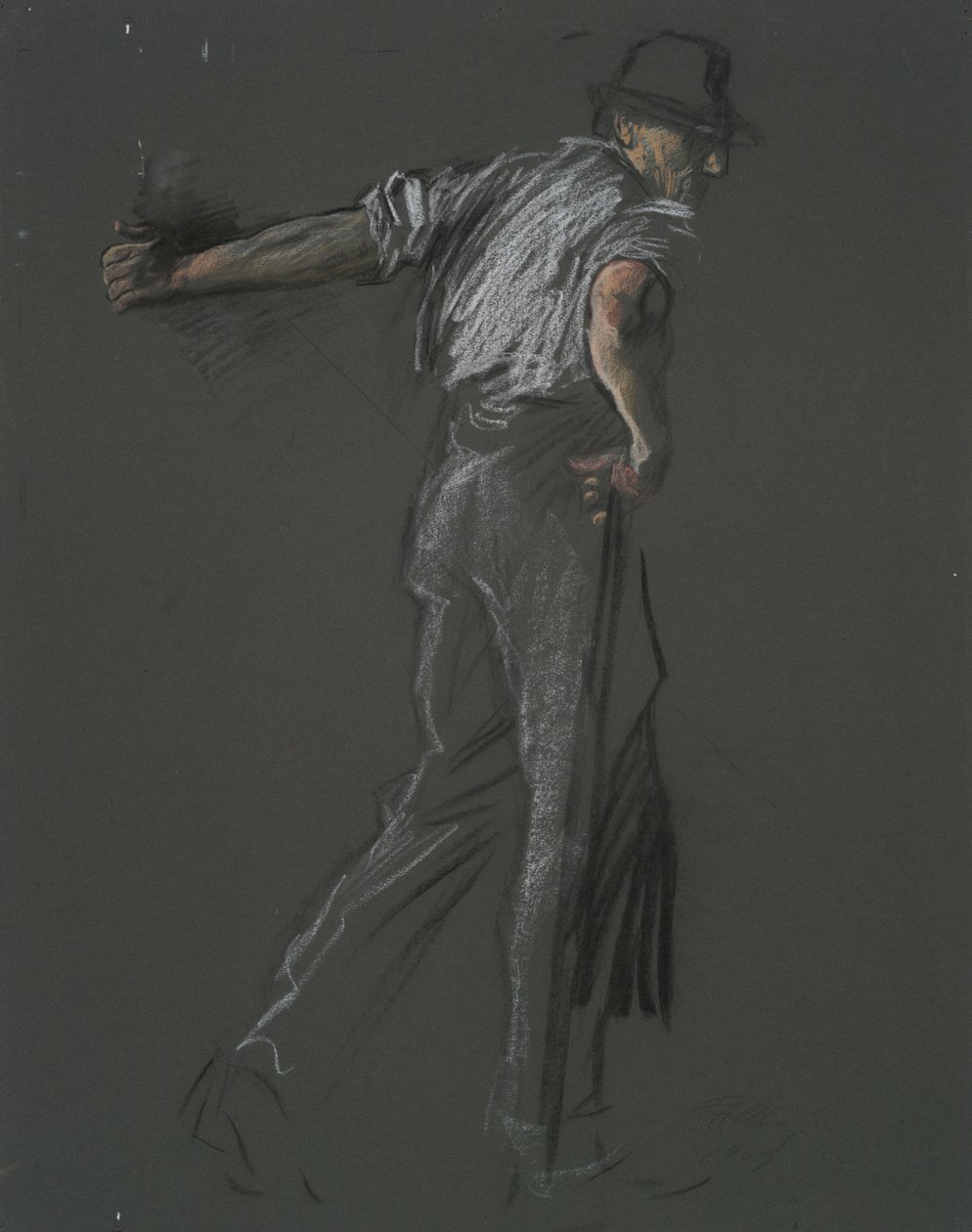 Studium postaci dla autorstwa Edwin Austin Abbey