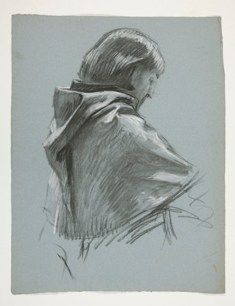 Studium postaci dla króla Artura autorstwa Edwin Austin Abbey