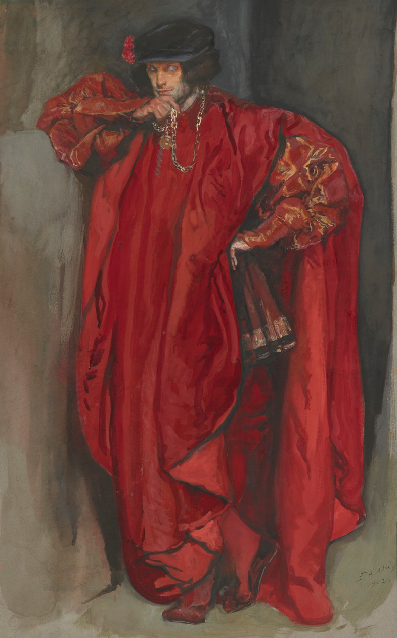 Iago, z Otello autorstwa Edwin Austin Abbey
