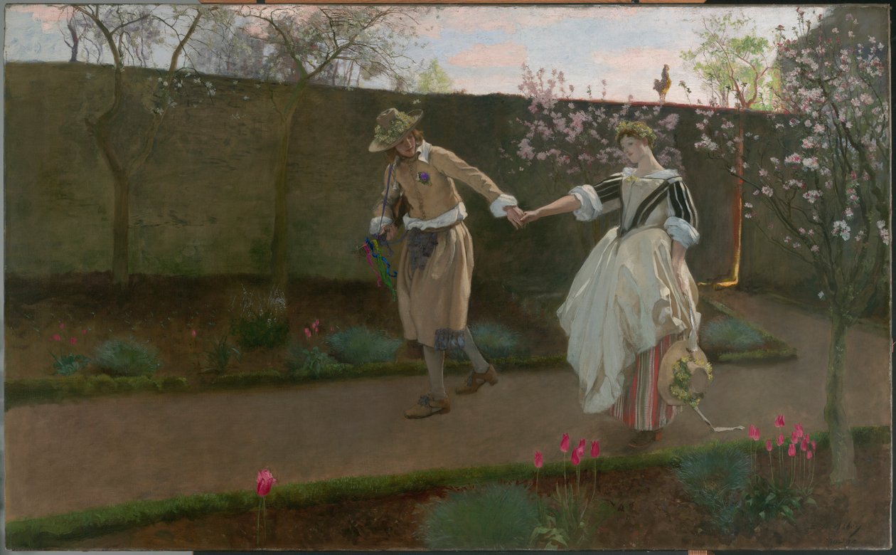 Majowy poranek autorstwa Edwin Austin Abbey