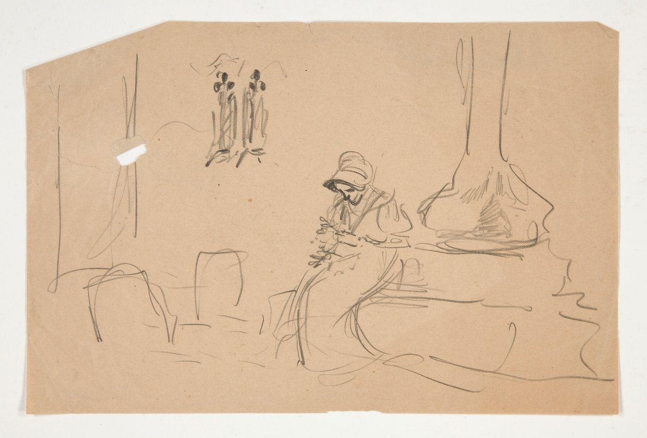 Szkic do autorstwa Edwin Austin Abbey