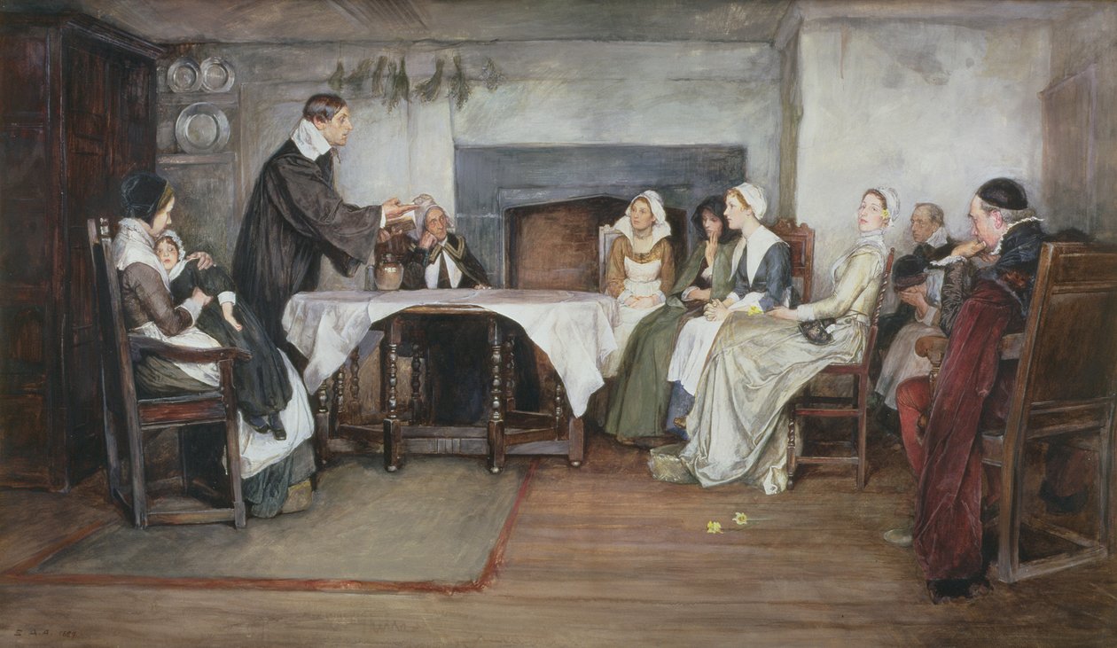 Kamienista ziemia, 1884 autorstwa Edwin Austin Abbey