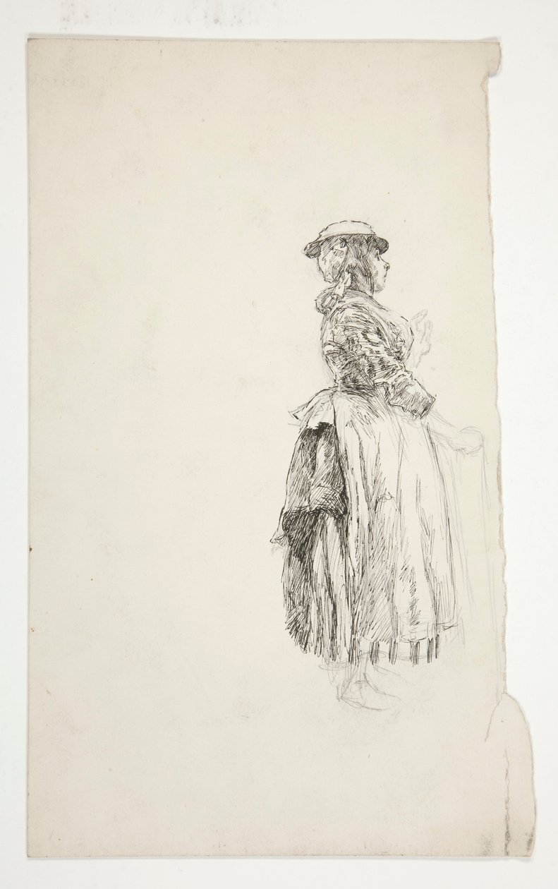 Studium kobiety ze wsi autorstwa Edwin Austin Abbey