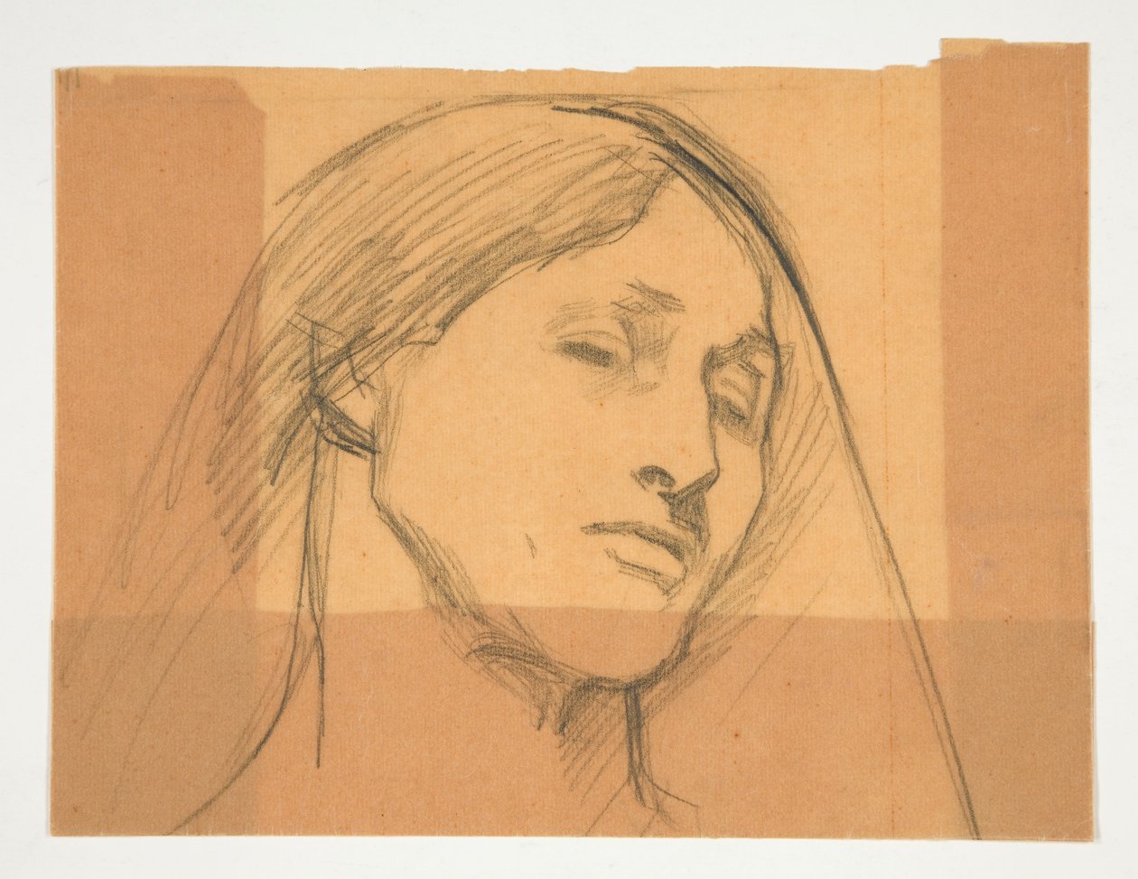 Studium kobiety autorstwa Edwin Austin Abbey