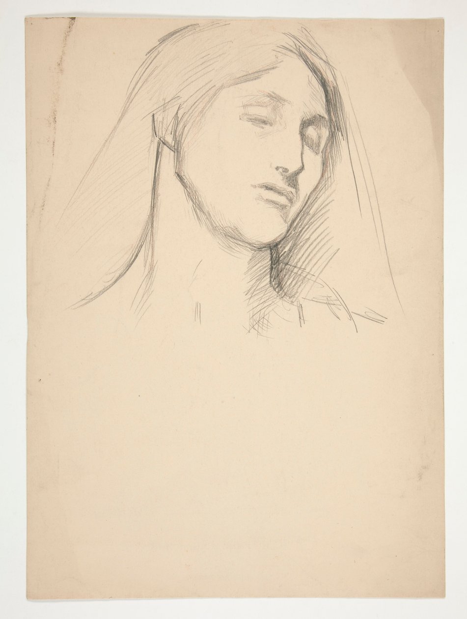 Studium kobiety autorstwa Edwin Austin Abbey