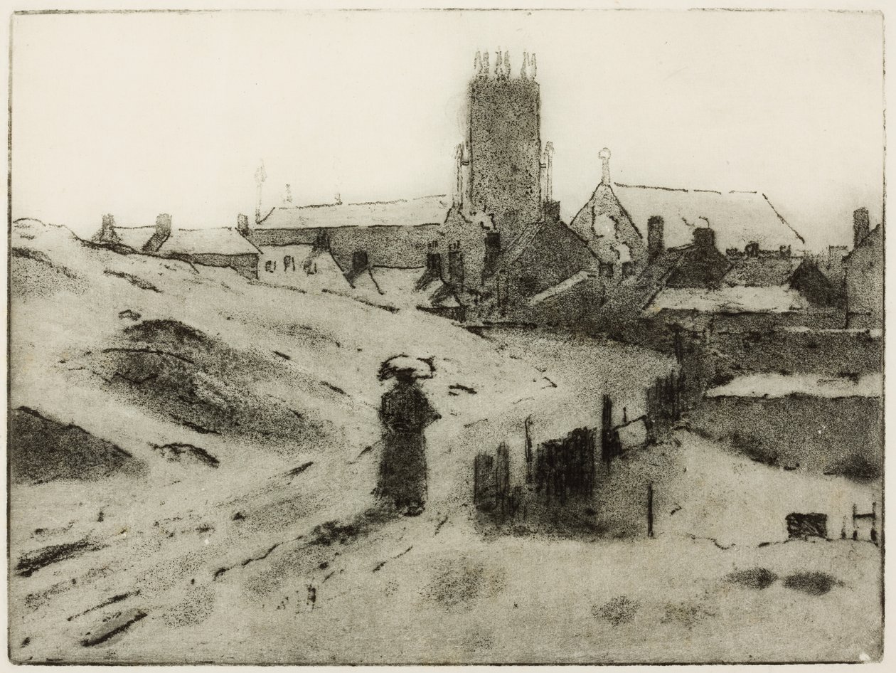 Black Country Church (akwaforta) autorstwa Edwin Butler Bayliss
