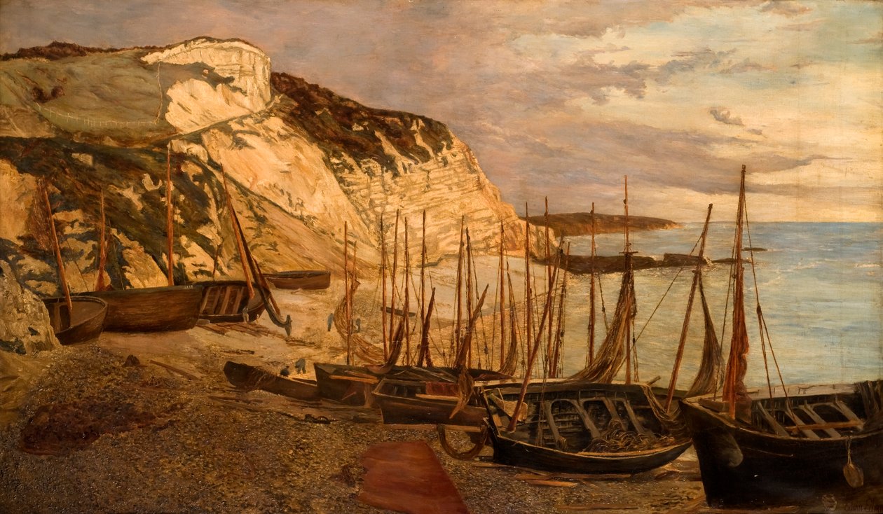Piwo Head, South Devon, c.1879 autorstwa Edwin Edwards