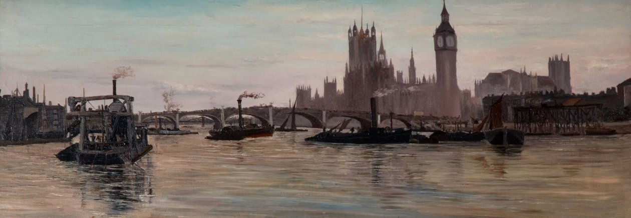 Tamiza w Westminster, 1878. autorstwa Edwin Edwards