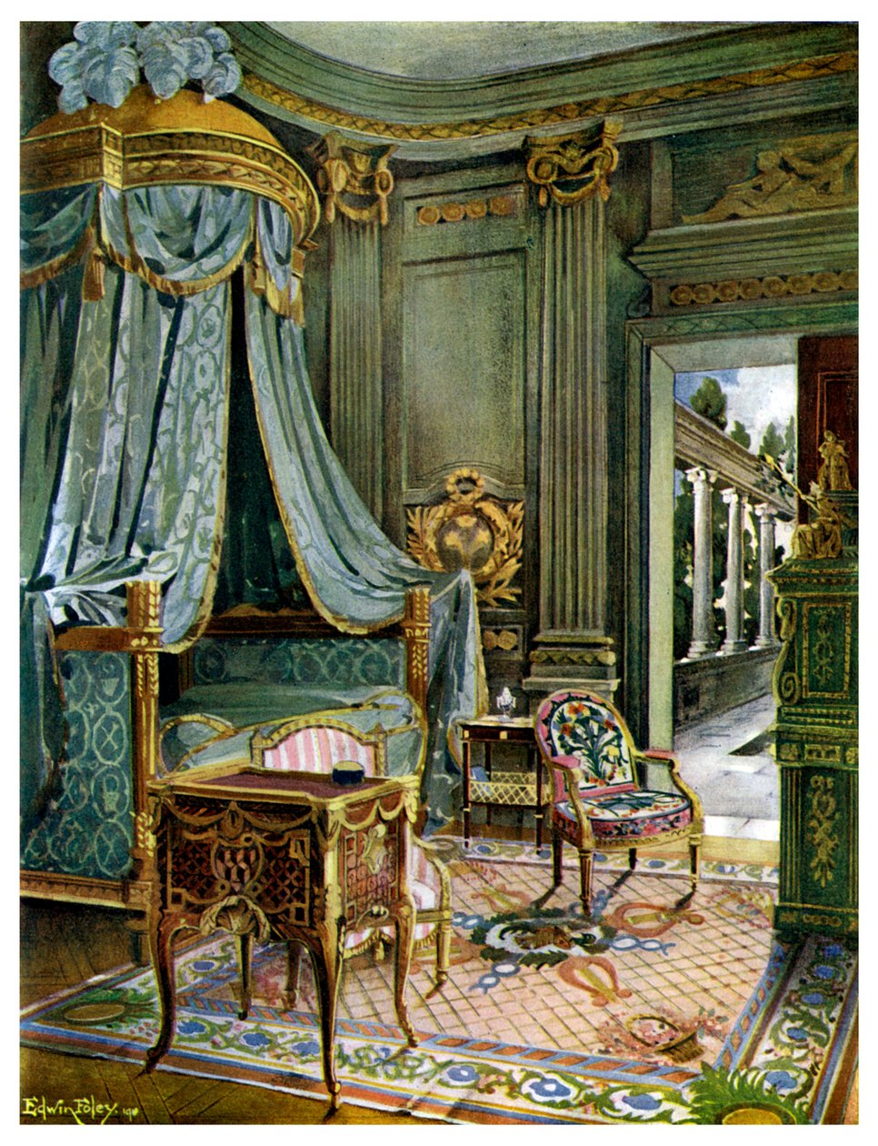 Sypialnia, 1911-1912. autorstwa Edwin Foley