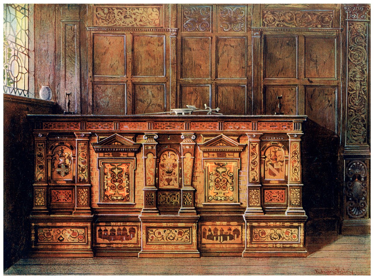 Inkrustowana skrzynia na broń, 1910 r. autorstwa Edwin Foley