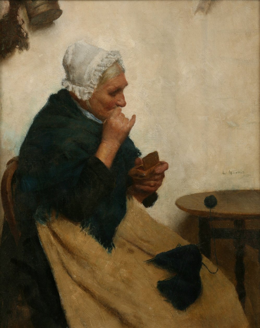Szczypta tabaki (olej na płótnie) autorstwa Edwin Harris
