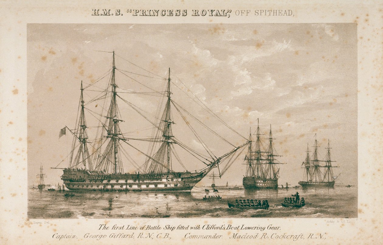 HMS "Princess Royal" (1853) autorstwa Edwin Hayes