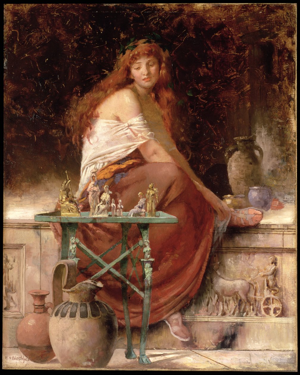 rudowłosa piękność autorstwa Edwin Howland Blashfield