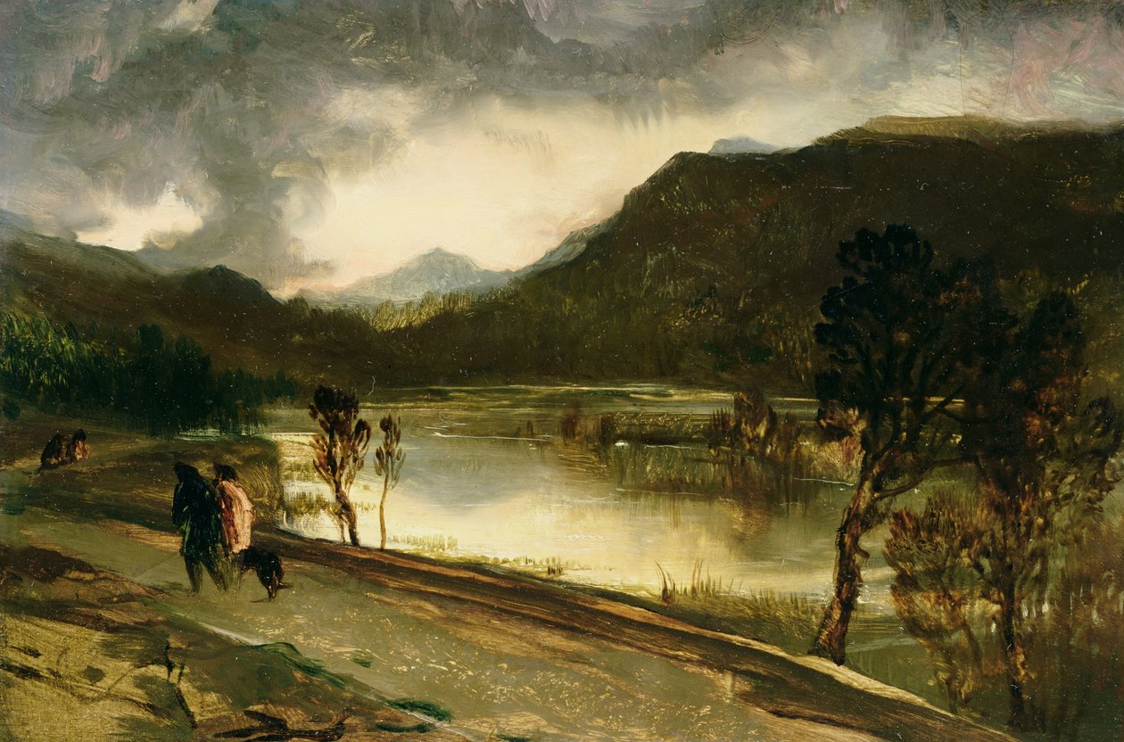 Górskie jezioro autorstwa Edwin Landseer