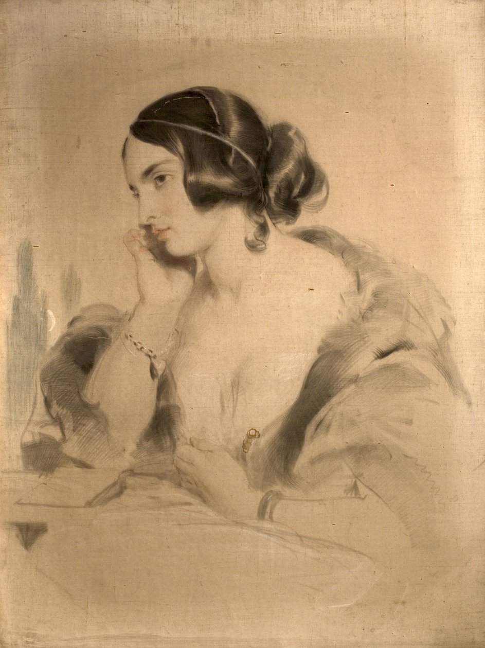 Szanowna Pani Norton, ok. 1850 autorstwa Edwin Landseer
