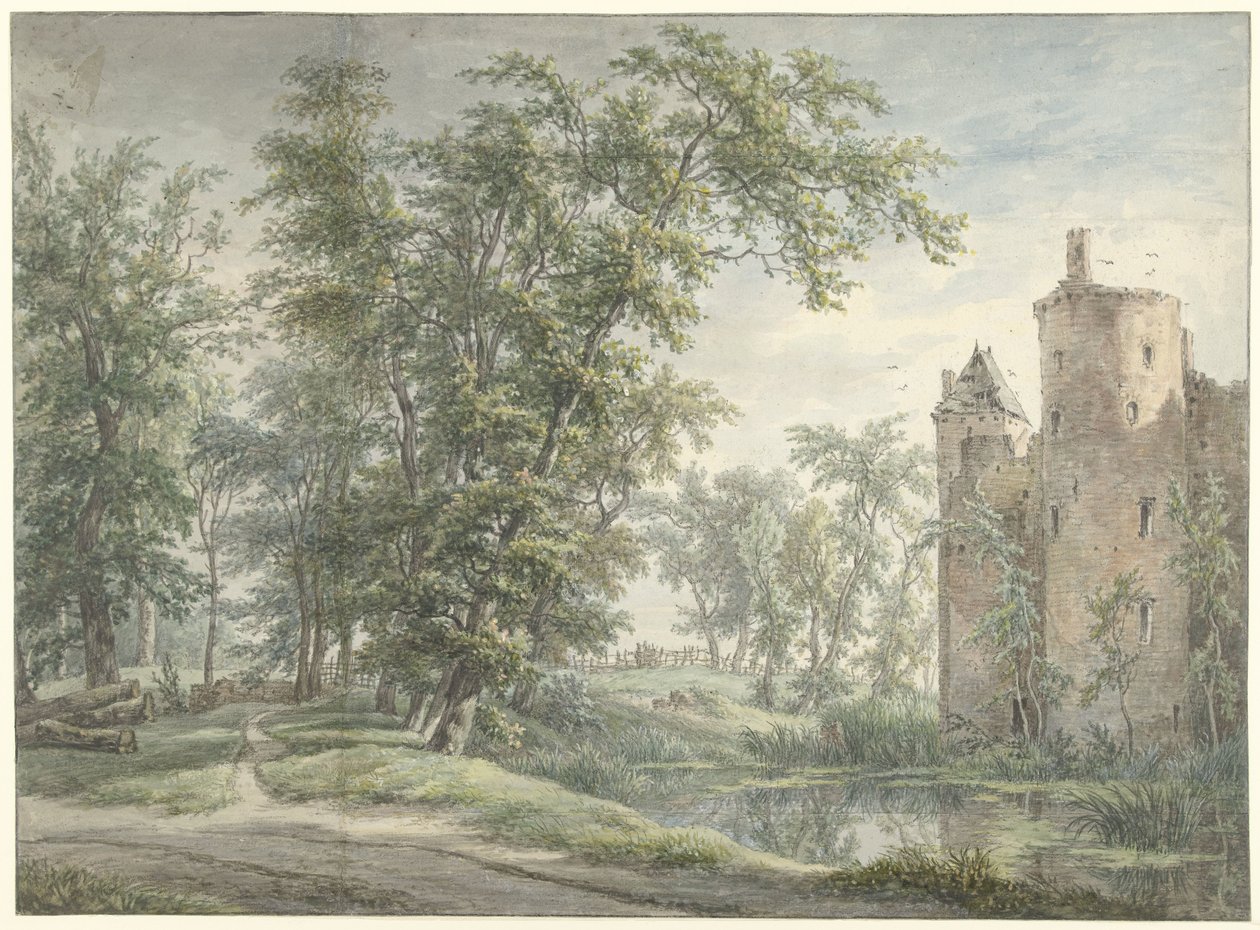 Ruiny Domu De Haer autorstwa Egbert van Drielst