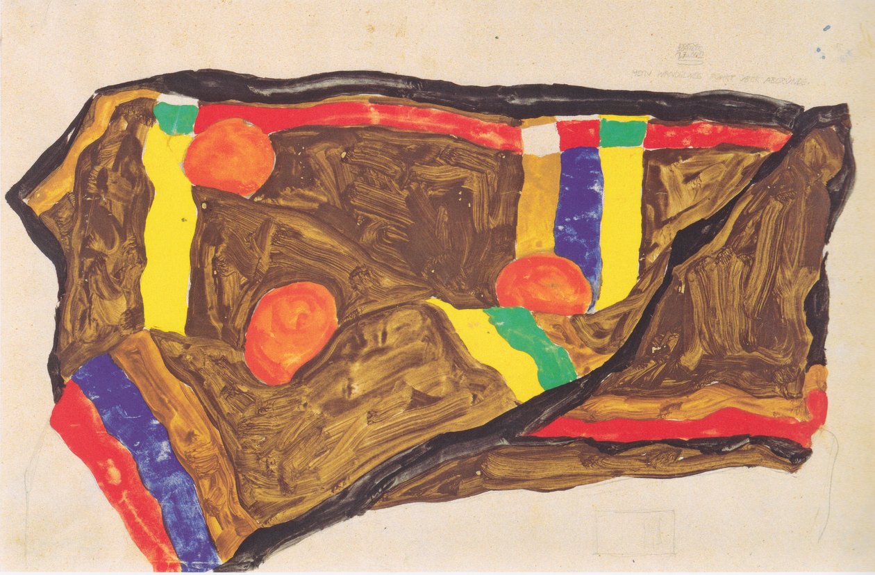 Moja droga prowadzi nad przepaściami 17.05.1912 r. autorstwa Egon Schiele