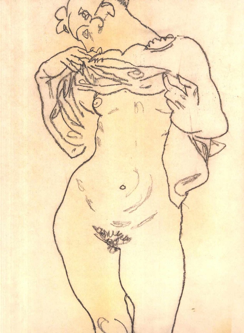 Akt autorstwa Egon Schiele