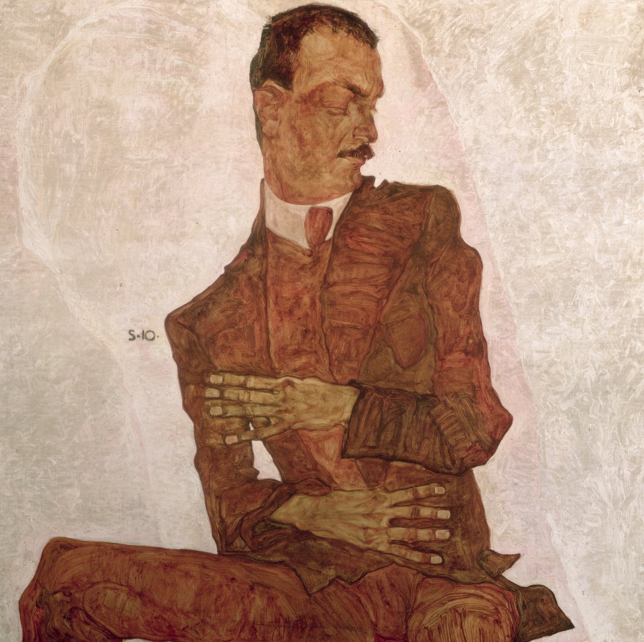 Arthur Roessler, 1910 autorstwa Egon Schiele