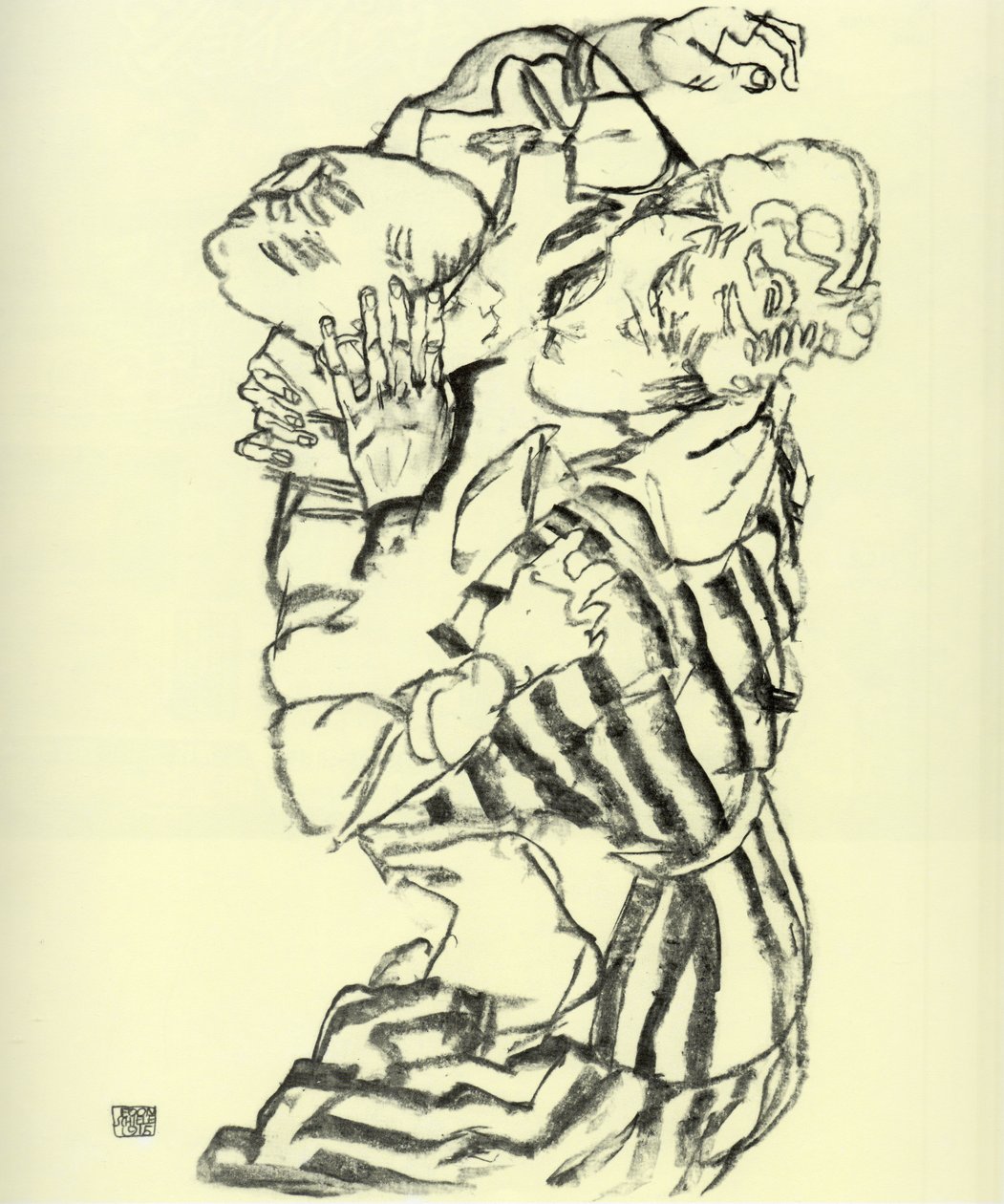 Ciotka i siostrzeniec autorstwa Egon Schiele