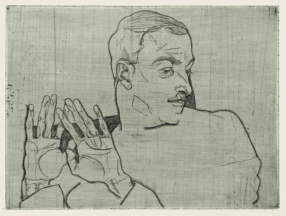 Portret Arthura Roesslera autorstwa Egon Schiele