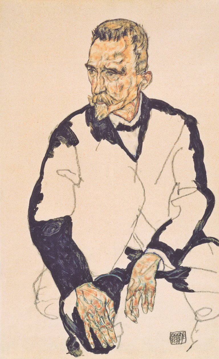 Bildnis Heinrich Benesch autorstwa Egon Schiele
