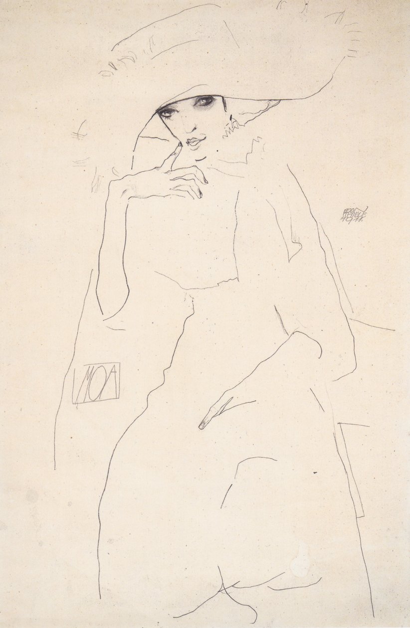 Portret tancerza Moa autorstwa Egon Schiele