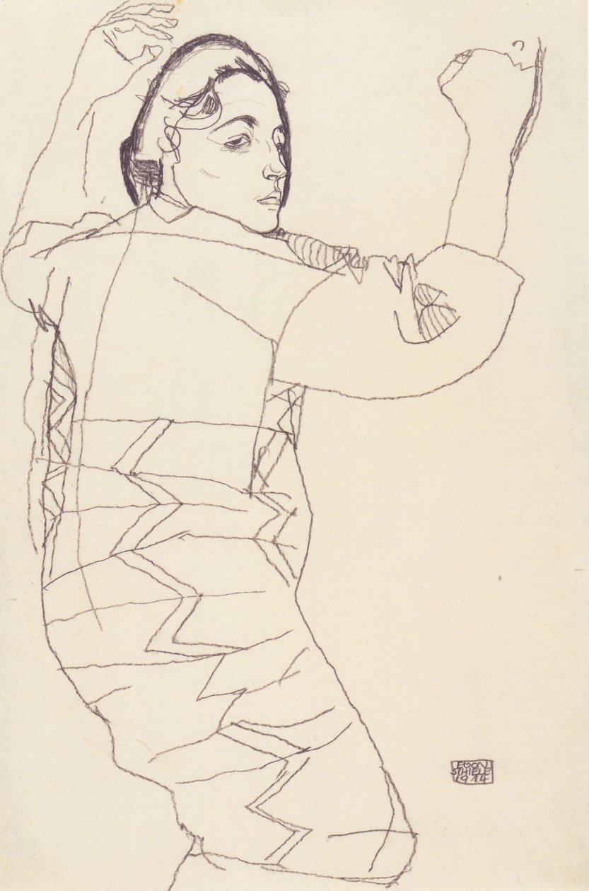 Studium portretowe Friederike Marii Beer autorstwa Egon Schiele