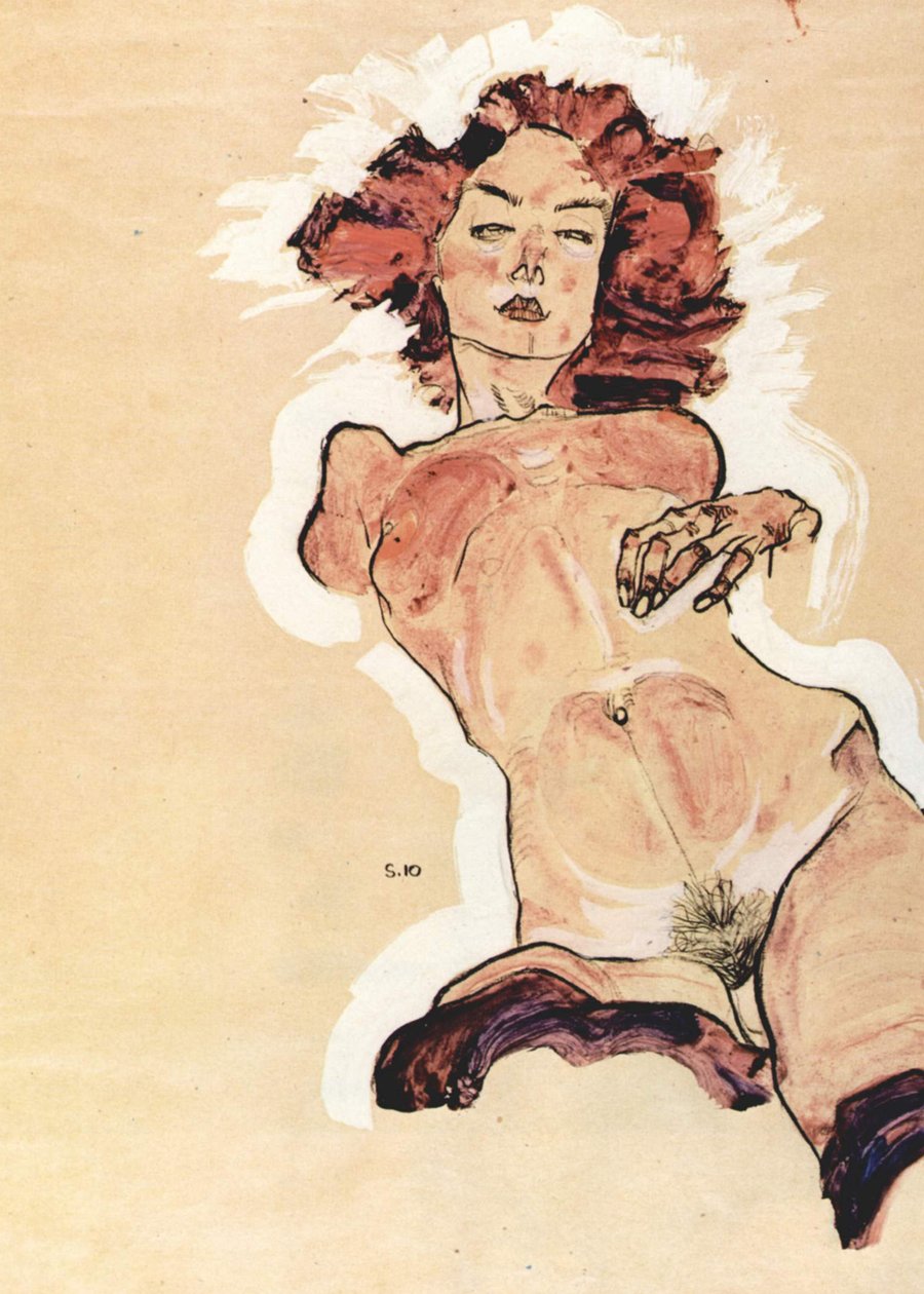 Akt kobiecy autorstwa Egon Schiele