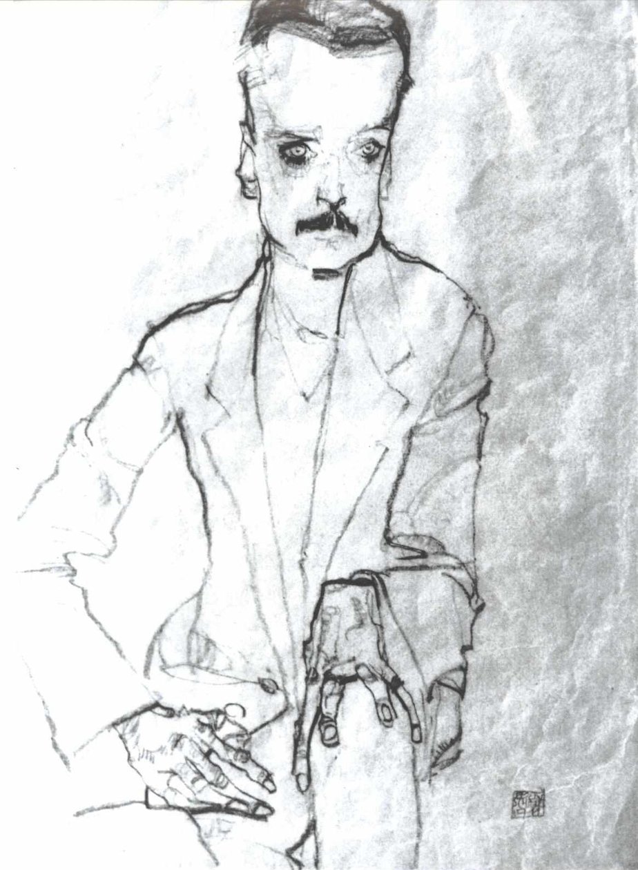 Portret Eduarda Kosmacka autorstwa Egon Schiele