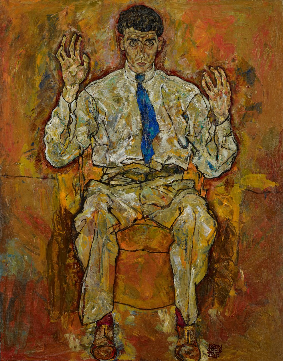 Portret Paryża von Gütersloh, 1918 autorstwa Egon Schiele