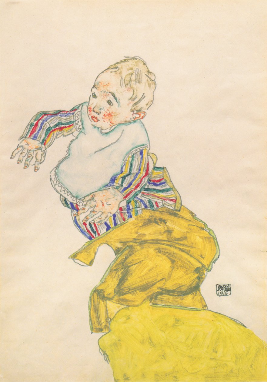 Siostrzeniec Schiele, Anton Peschka autorstwa Egon Schiele