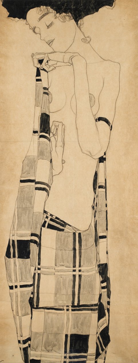 Stojąca dziewczyna autorstwa Egon Schiele