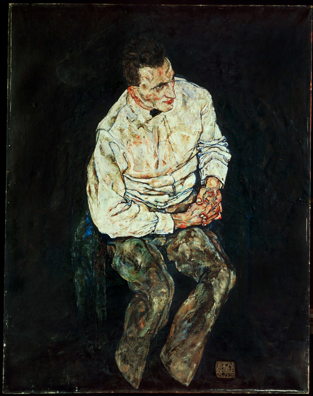 Portret Karla Gruenwalda [Portrait Karl Gruenwald] ... autorstwa Egon Schiele