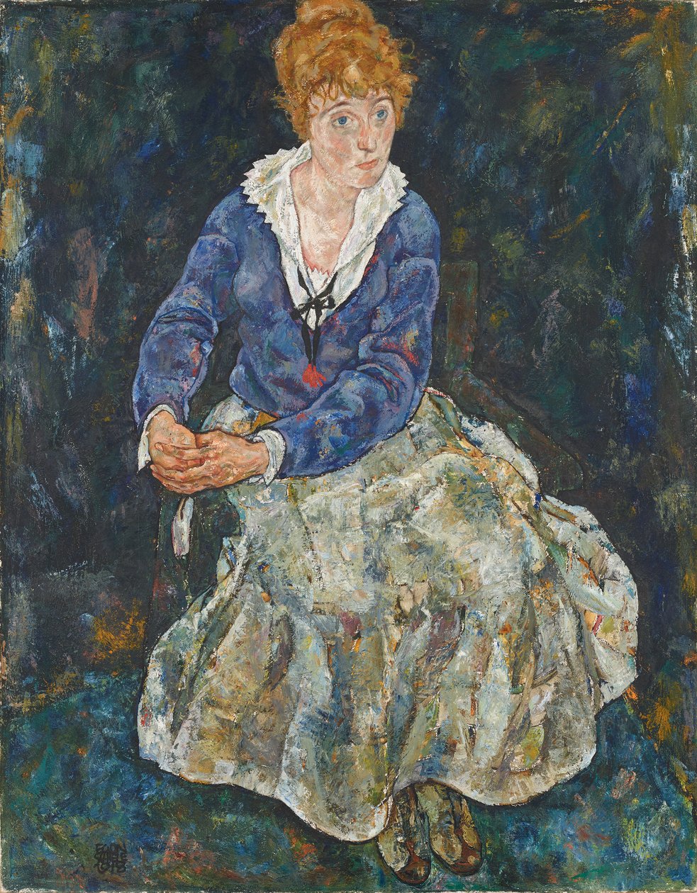 Portret żony artysty, Edith Schiele autorstwa Egon Schiele