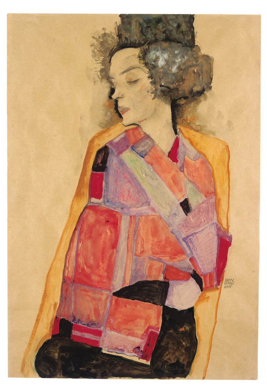 Śniąca kobieta (Gerti Schiele) autorstwa Egon Schiele