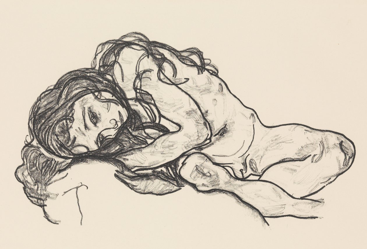 Dziewczyna, 1918. autorstwa Egon Schiele