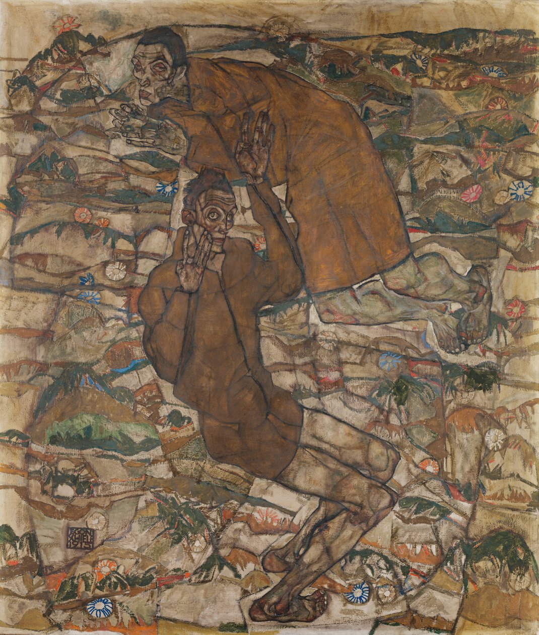 Lewitacja (Ślepy II) autorstwa Egon Schiele
