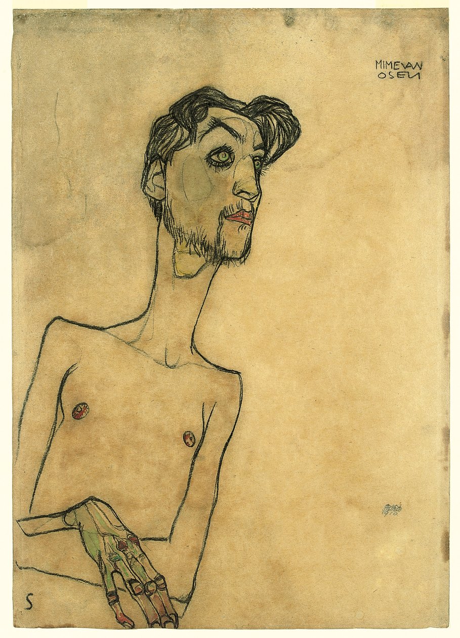 Mim van Osen, 1910 autorstwa Egon Schiele